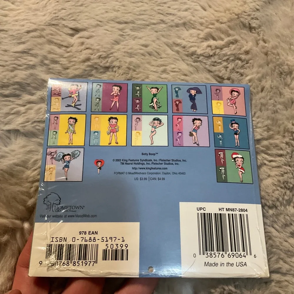 Vintage 2004 16 Month Betty Boop Mini Calendar Collectible New‎ Sealed